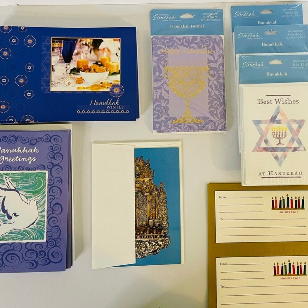 NWT Bundle of Chanukah Gift Tags & Chanukah Greeting Cards with Envelopes